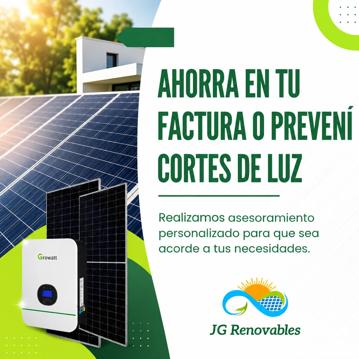 JG Renovables - Energía solar para tu hogar